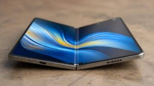 Sviluppatori collaudano applicazioni su uno smartphone durante una sessione di lavoro.